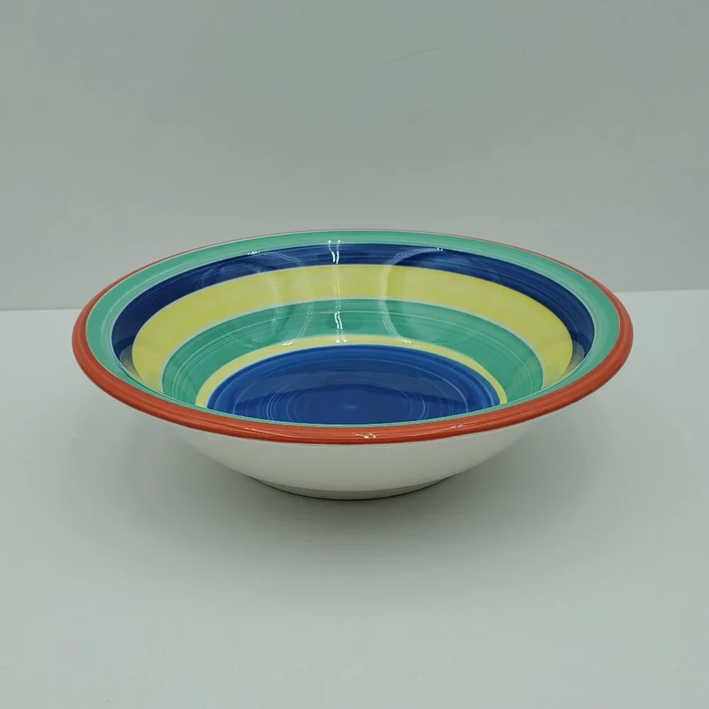 Pier 1 Striped Soup Cereal Serving Bowls Pier 1 Imports Summer Stripes Bowls